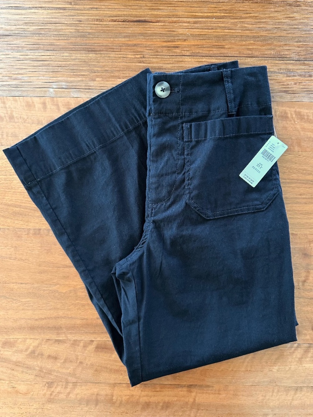 NWT Anthropologie Maeve The Colette Cropped Pants Black- 25 Petite